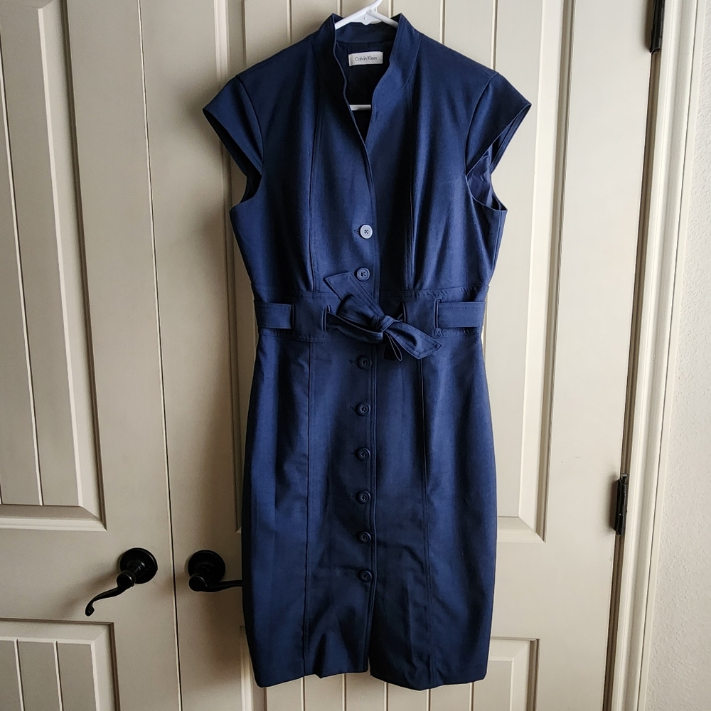 Calvin Klein navy dress size 6